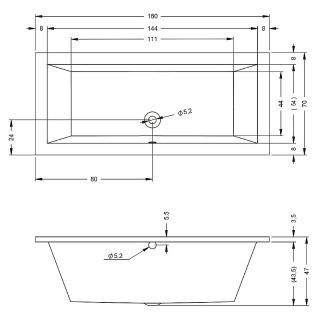 Акриловая ванна Riho Lusso B013001005 160х70см белый Акриловая ванна Riho Lusso B013001005 160х70см белый