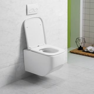 Подвесной унитаз Art&Max Liberty безободковый белый AM015CHR Подвесной унитаз Art&Max Liberty безободковый белый AM015CHR