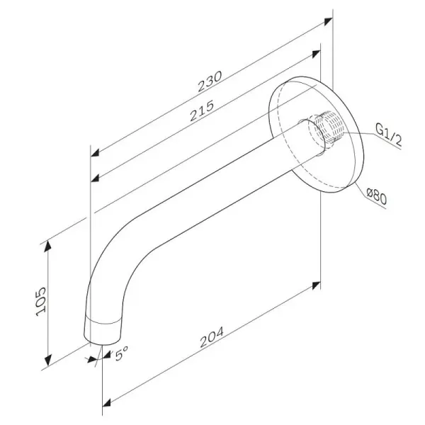 Излив для ванны AM.PM X-Joy F85B70022 черный Излив для ванны AM.PM X-Joy F85B70022 черный