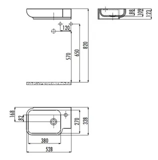 Раковина Creavit Elmas TP027-00CB00E-0000 53 см белый