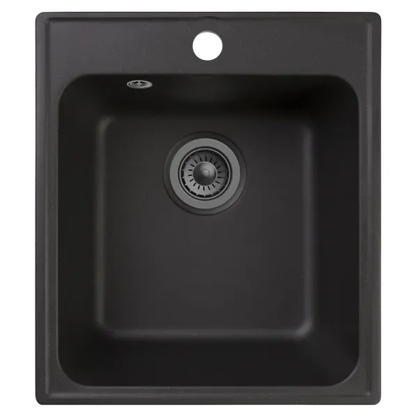 Мойка кухонная Reflexion Quadra 43-BL RF0243BL черный
