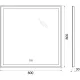 Зеркало с подсветкой BelBagno SPC-GRT-800-800-LED-TCH-RAD 80 см с сенсорным выключателем