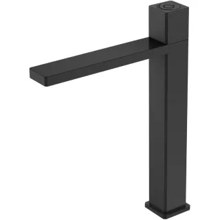 Смеситель для раковины Boheme Quad 159/2-B черный матовый
