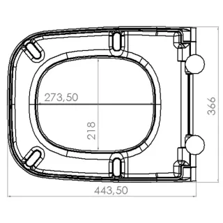 Сиденье для унитаза VitrA Universal (Универсал) 810-003-009 дюропласт с микролифтом