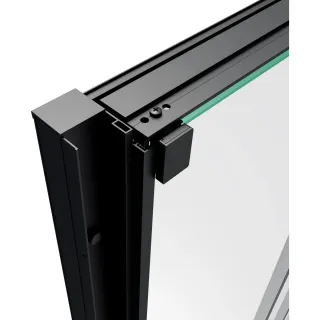 Душевая дверь Vincea Alpha VDS3-3AL900CLB 90 см профиль черный матовый стекло прозрачное