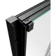 Душевая дверь Vincea Alpha VDS3-3AL900CLB 90 см профиль черный матовый стекло прозрачное