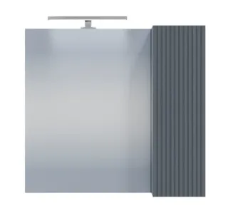 Зеркало-шкаф с подсветкой Санта Альтаир 700503 70 см графит матовый