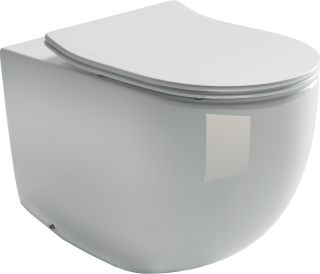 Приставной унитаз Ceramica Nova Metropol CN4004 безободковый белый Приставной унитаз Ceramica Nova Metropol CN4004 безободковый белый