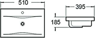 Мебельная раковина SantiLine SL-2101 (50) белый