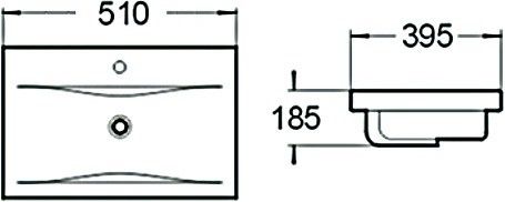 Мебельная раковина SantiLine SL-2101 (50) белый