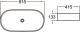 Раковина накладная SantiLine SL-1079 81см белый