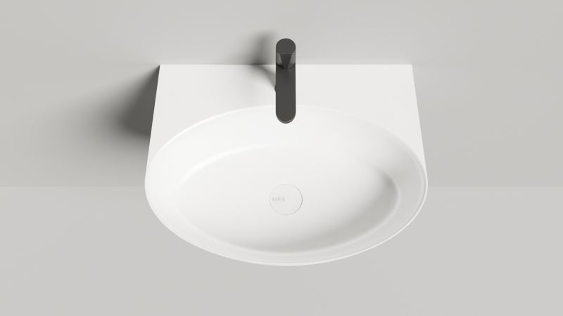 Подвесная раковина Salini Alda Wall 02 S-Stone 140322MRH 58см RAL снаружи
