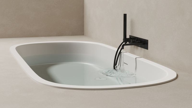 Ванна из искусственного камня Salini Ornella Axis S-Sense 103413G 170x75см белый глянцевый