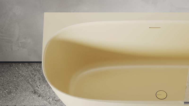 Ванна из искусственного камня Salini Sofia Corner R S-Stone 102524MRF 170x85см RAL полностью