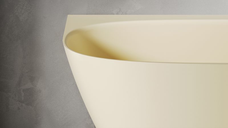 Ванна из искусственного камня Salini Sofia Corner R S-Stone 102524MRF 170x85см RAL полностью