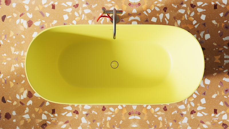 Ванна из искусственного камня Salini Mona S-Sense 102911GRF 180x80см RAL полностью