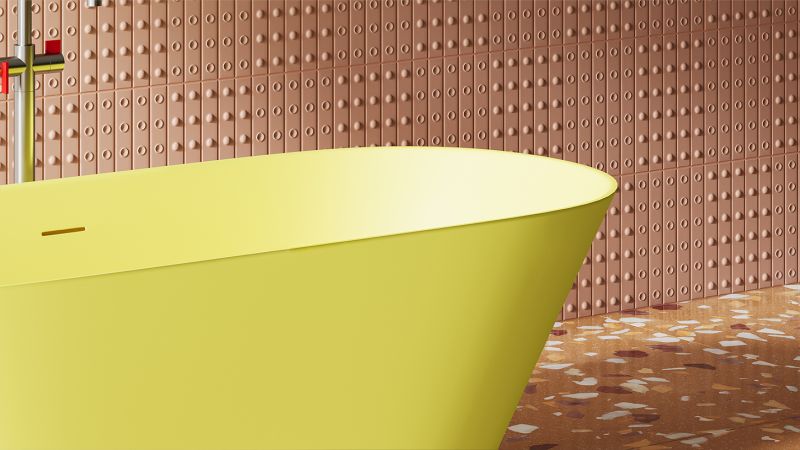 Ванна из искусственного камня Salini Mona S-Sense 102911GRF 180x80см RAL полностью