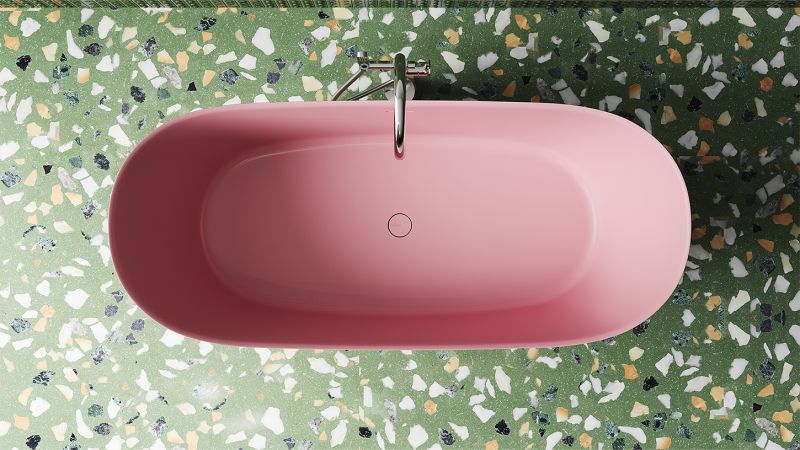 Ванна из искусственного камня Salini Noemi S-Sense 101712GRF 170x75см RAL полностью