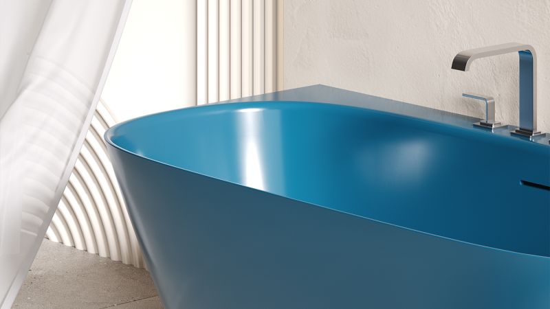 Ванна из искусственного камня Salini Sofia Wall S-Sense 102517GRF 160x80см RAL полностью