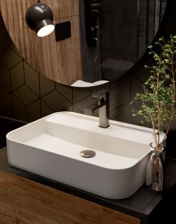 Смеситель для раковины AQUAme Parma AQM6610GM графит матовый