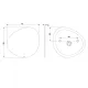 Зеркало с подсветкой Am.Pm X-Joy M85MOX50801WG 80 см серый металлик