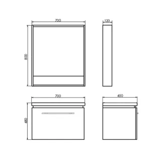 Зеркало-шкаф Comforty Томари 00-00005791 70 см Зеркало-шкаф Comforty Томари 00-00005791 70 см