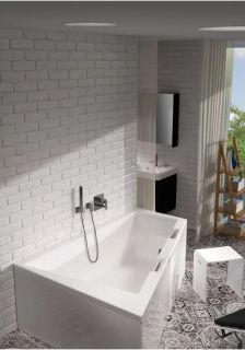 Акриловая ванна Riho Doppio B033001005 R 180x130см белый Акриловая ванна Riho Doppio B033001005 R 180x130см белый