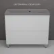 Тумба под раковину напольная Style Line Манхэттен ЛС-00002368 100 см белый матовый