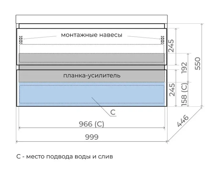 Тумба под раковину напольная Style Line Манхэттен ЛС-00002370 100 см олива