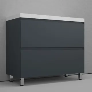 Тумба под раковину напольная Style Line Манхэттен ЛС-00002369 100 см графит Тумба под раковину напольная Style Line Манхэттен ЛС-00002369 100 см графит