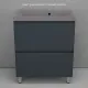 Тумба под раковину напольная Style Line Манхэттен ЛС-00002375 70 см графит
