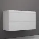 Тумба под раковину подвесная Style Line Манхэттен ЛС-00002356 100 см белый матовый