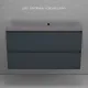 Тумба под раковину подвесная Style Line Манхэттен ЛС-00002357 100 см графит
