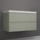 Тумба под раковину подвесная Style Line Манхэттен ЛС-00002358 100 см олива