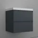 Тумба под раковину подвесная Style Line Манхэттен ЛС-00002366 60 см графит Тумба под раковину подвесная Style Line Манхэттен ЛС-00002366 60 см графит
