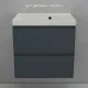 Тумба под раковину подвесная Style Line Манхэттен ЛС-00002366 60 см графит Тумба под раковину подвесная Style Line Манхэттен ЛС-00002366 60 см графит
