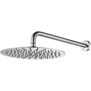 Верхний душ Boheme Uno 422-TOP-INOX 300 мм с кронштейном нержавеющая сталь