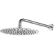 Верхний душ Boheme Uno 422-TOP-INOX 300 мм с кронштейном нержавеющая сталь