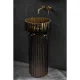 Раковина Boheme Glow Transparent Coffee 810-RIB-G-C 40x40 см накладная кофе