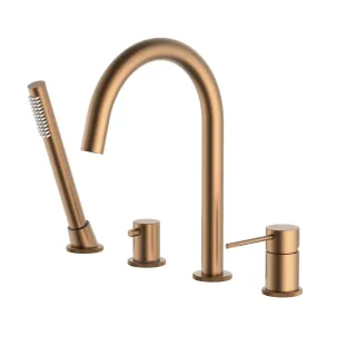 Смеситель на борт ванны Timo Saona 2320/19Y розовое золото