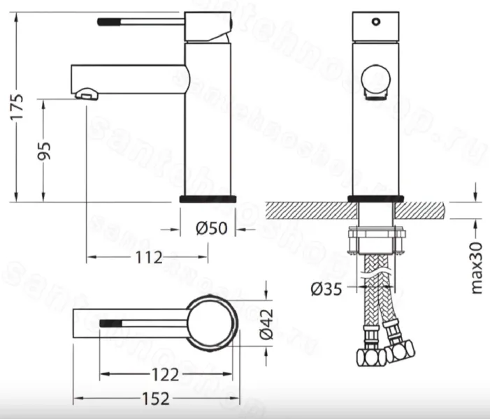 Смеситель для раковины Timo Saona 2361/19F розовое золото