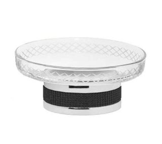 Мыльница Boheme Royal Cristal 10930-CR-B хром/чёрный Мыльница Boheme Royal Cristal 10930-CR-B хром/чёрный
