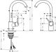 Смеситель Hansgrohe Talis S 2 Variarc 14870000 для кухни