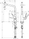 Смеситель Hansgrohe Metris Select 14884000 для кухни