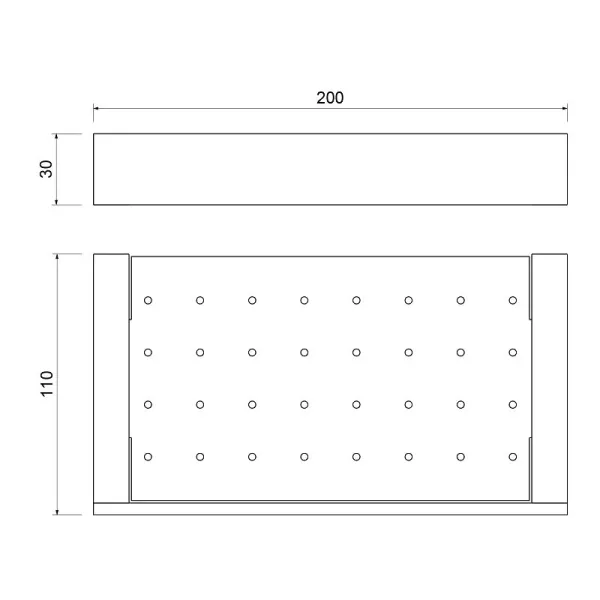 Полка Timo Petruma 15222/18 чёрное золото