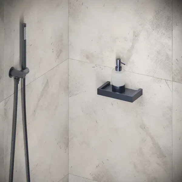 Полка Timo Petruma 15222/18 чёрное золото