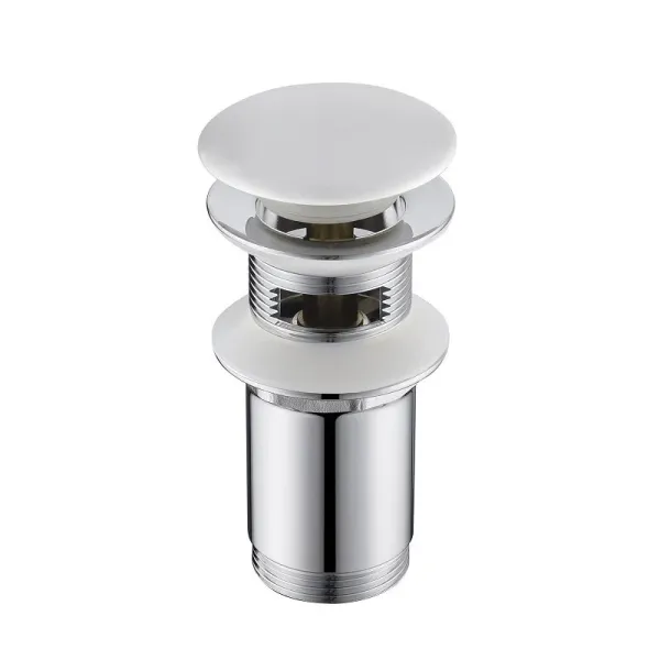 Донный клапан для раковины Timo 8011/16 клик-клак белый