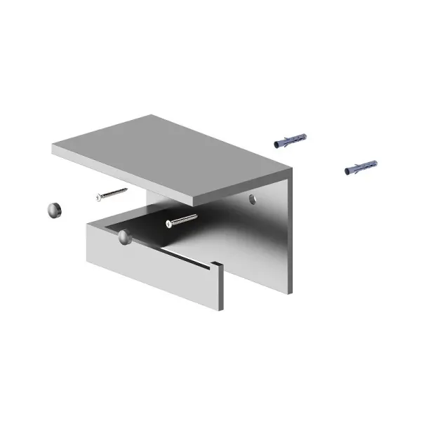 Бумагодержатель Timo Petruma 15243/18 с полкой чёрное золото
