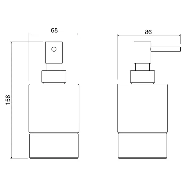 Дозатор Timo Saona 13239/16 чёрный матовый
