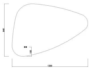Зеркало с подсветкой Orans BC-4060-1200L 4060MRL 120 см с антизапотеванием и сенсорным включением